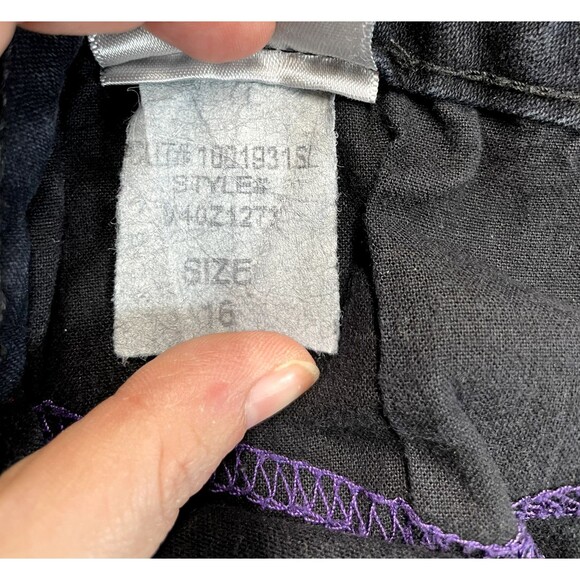 NYDJ Jeans Women's Size 16 (35x26.5) Black Barbara Bootcut Made in USA - Picture 7 of 11